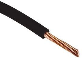 MCU, HO7V-U 1*25mm2 fekete páncélozott dobon, fehér,zöld-sárga   nagy sodratú